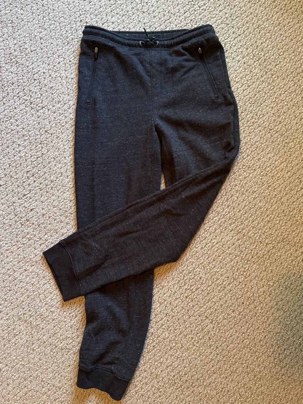 Old Navy Dark Gray Heathered Zippered Jogger Pants (youth xl 14-16)